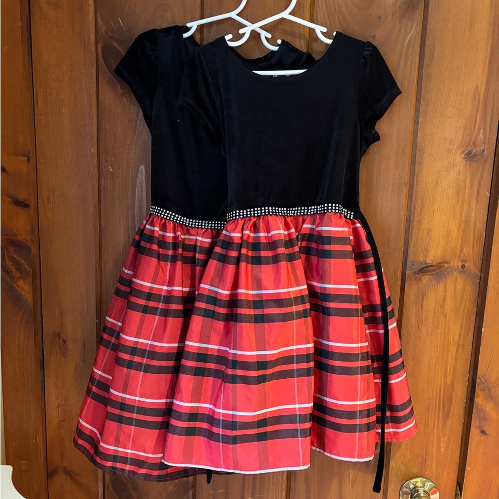 2 Black and Red Plaid Dresses